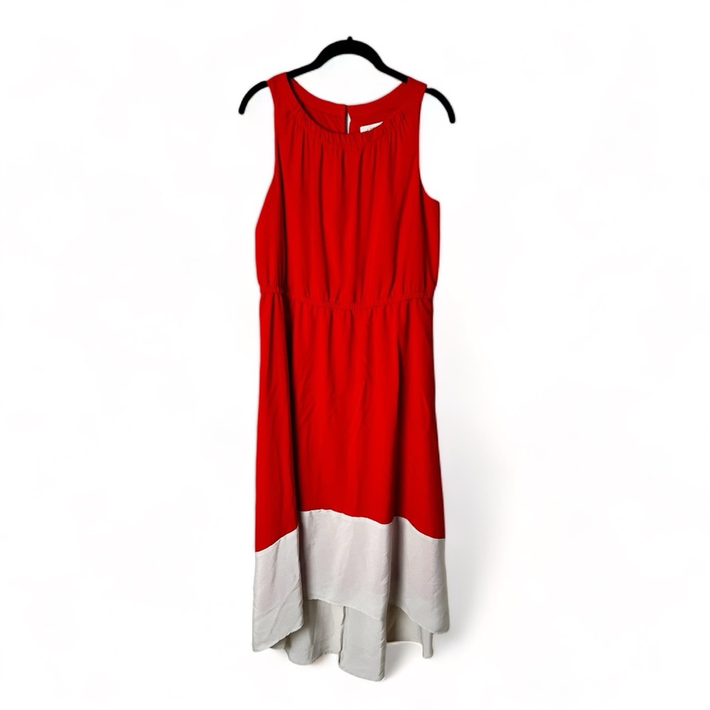 LOFT‎ - Orange Colorblock High-Lo Tank Dress - Sz. 12P